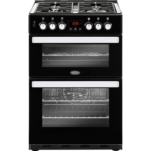 Belling Cookcentre 60DF Dual Fuel Cooker - Black - Needs 4.8KW Electrical Connection